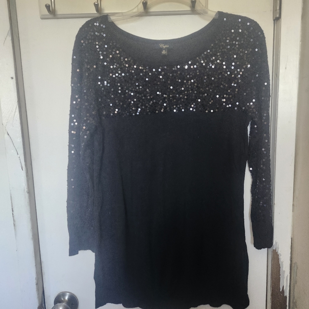 Black Cupio‎ brand sweater. Size M